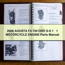 2000 Agusta F4 750 ORO S-S 1 Motorcycle Engine Parts Catalog PDF