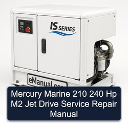 Mercury Marine 210 240 Hp M2 Jet Drive Service Repair Workshop Manual PDF