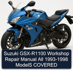 1993-1998 Suzuki GSX Series GSX-R1100 All - Models Covered Service Repair Workshop Manual PDF