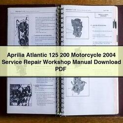 2004 Aprilia Atlantic 125 200 Motorcycle Service Repair Workshop Manual PDF