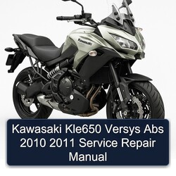 2010-2011 Kawasaki Versys KLE650 ABS Service Repair Workshop Manual PDF