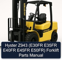 Hyster Z943 (e30fr E35FR E40FR E45FR E50fr) Forklift Parts Catalog PDF