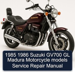 Suzuki Madura GV700 GL Motorcycle Models Service Repair Workshop Manual PDF