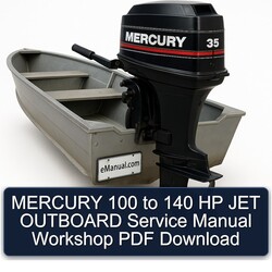 Mercury 100 140 HP JET Outboard Service Repair Workshop Manual PDF