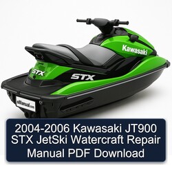 2004-2006 Kawasaki JT900 STX Jetski Watercraft Service Repair Workshop Manual PDF