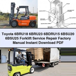 Toyota 6bru18 6bru23 6bdru15 6bsu20 6bsu25 Forklift Service Repair Workshop Manual PDF