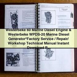 Westerbeke 60 Marine Diesel Engine WPDS-20 Generator Service Repair Workshop Manual PDF