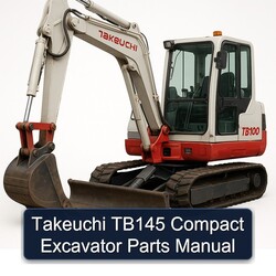 Takeuchi TB145 Compact Excavator Parts Catalog PDF