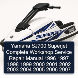 1996-2007 Yamaha SJ700 Superjet Service Repair Workshop Manual PDF