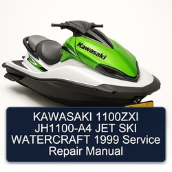 1999 Kawasaki 1100ZXI Jh1100-a4 JET SKI Watercraft Service Repair Workshop Manual PDF