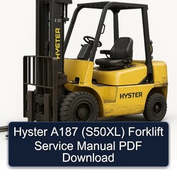 Hyster A187 (S50XL) Forklift S50XL Service Repair Workshop Manual PDF