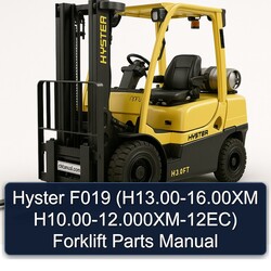 2000-2016 Hyster F019 (h13. .00xm H10. .000xm-12ec) Forklift H13.00 16.00XM H10.00 12.000XM 12EC Parts Catalog PDF