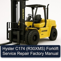Hyster C174 (R30XMS) Forklift R30XMS Service Repair Workshop Manual PDF
