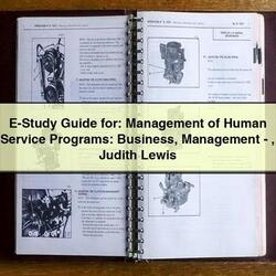 E-STUDY : Management Human Programs: Business Management-judith Lewis Service Repair Workshop Manual PDF