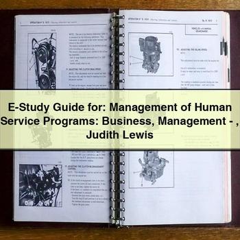E-STUDY : Management Human Programs: Business Management-judith Lewis Service Repair Workshop Manual PDF