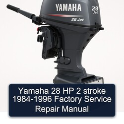 1984-1996 Yamaha 28 HP 2 Stroke Service Repair Workshop Manual PDF