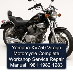 1981-1983 Yamaha Virago XV750 Motorcycle Service Repair Workshop Manual PDF