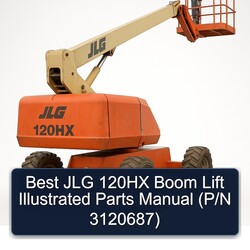 Best JLG 120HX Boom Lift Illustrated Parts (p/n 3120687) Catalog PDF