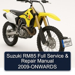 2009 Suzuki RM Series RM85 -onwards Service Repair Workshop Manual PDF