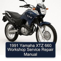 1991 Yamaha XTZ Models 660 Service Repair Workshop Manual PDF