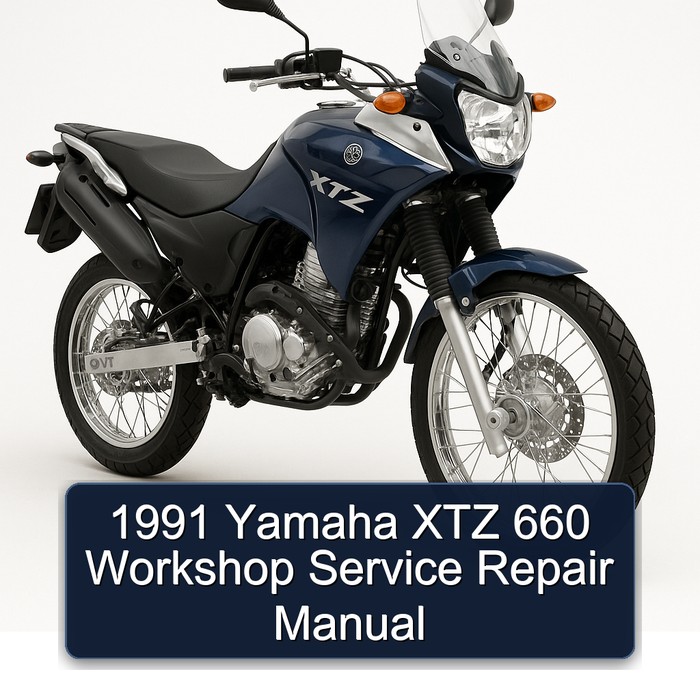 1991 Yamaha XTZ Models 660 Service Repair Workshop Manual PDF