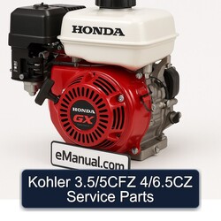 Honda GX Series Kohler 3.5/5cfz 4/6.5cz Parts Service Repair Workshop Manual PDF