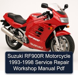 1993-1998 Suzuki RF900R Motorcycle Service Repair Workshop Manual PDF