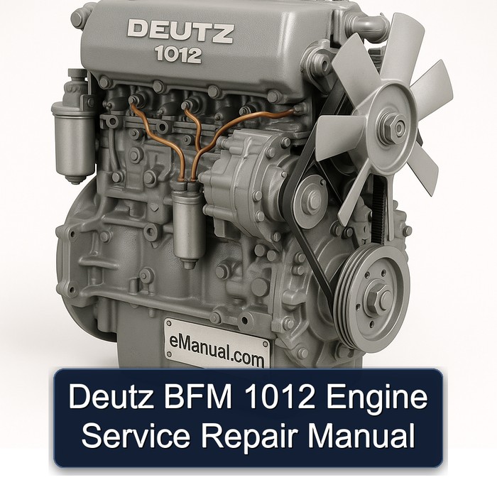 Deutz 1012 BFM Engine Service Repair Workshop Manual PDF
