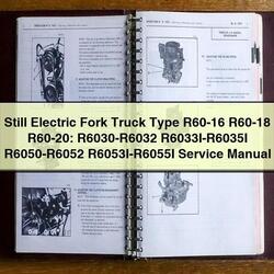 Still Electric Fork Truck Type R60-16 R60-55I Service Repair Workshop Manual PDF