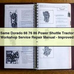 Same Dorado 66 76 86 Power Shuttle Tractor -improved Service Repair Workshop Manual PDF