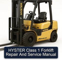 Hyster Class 1 Forklift Service Repair Workshop Manual PDF