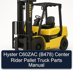 Hyster C60ZAC (B478) Center Rider Pallet Truck Parts Catalog PDF