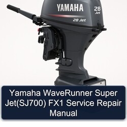 Yamaha Waverunner Super Jet(sj700) FX1 Service Repair Workshop Manual PDF