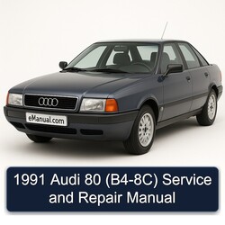 1991 Audi 80 (B4-8C) Service Repair Workshop Manual PDF