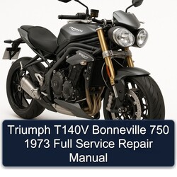 1973 Triumph Bonneville T140V 750 Service Repair Workshop Manual PDF