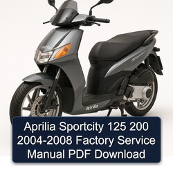 2004-2008 Aprilia Sportcity Service Repair Workshop Manual PDF