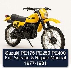 1977-1981 Suzuki PE Series PE175 PE250 PE400 Service Repair Workshop Manual PDF