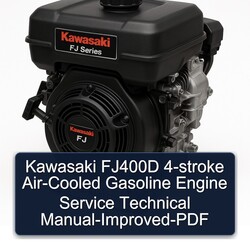 Kawasaki FJ Series FJ400D 4-stroke Air-cooled Gasoline Engine -improved Service Repair Workshop Manual PDF