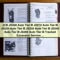JCB JS Series Tracked Excavator Service Repair Workshop Manual PDF
