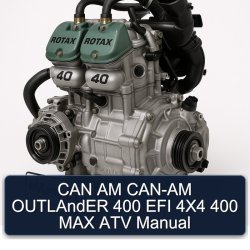 CAN AM CAN-AM Outlander 400 EFI 4x4 MAX ATV Service Repair Workshop Manual PDF