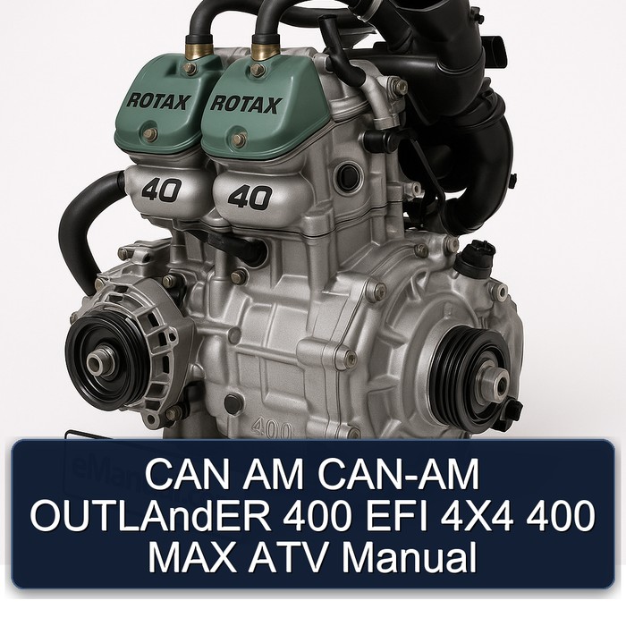 CAN AM CAN-AM Outlander 400 EFI 4x4 MAX ATV Service Repair Workshop Manual PDF