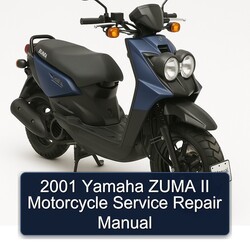 2001 Yamaha Zuma II Motorcycle Service Repair Workshop Manual PDF