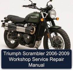 2006-2009 Triumph Scrambler Service Repair Workshop Manual PDF