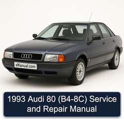 1993 Audi 80 (B4-8C) Service Repair Workshop Manual PDF