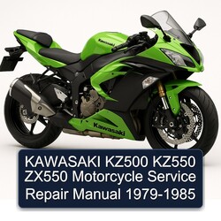 1979-1985 Kawasaki KZ Series KZ500 KZ550 ZX550 Motorcycle Service Repair Workshop Manual PDF
