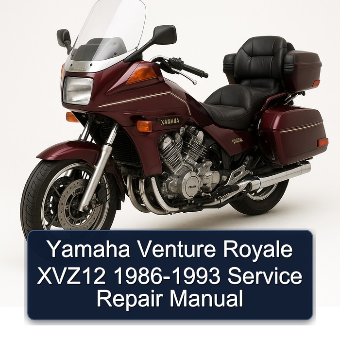 1986-1993 Yamaha XVZ Models Venture Royale XVZ12 Service Repair Workshop Manual PDF