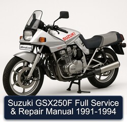 1991-1994 Suzuki GSX Series GSX250F Service Repair Workshop Manual PDF