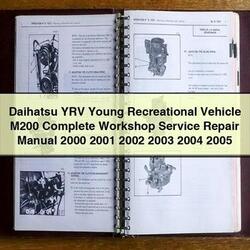 2000-2005 Daihatsu YRV Young Recreational Vehicle M200 Service Repair Workshop Manual PDF