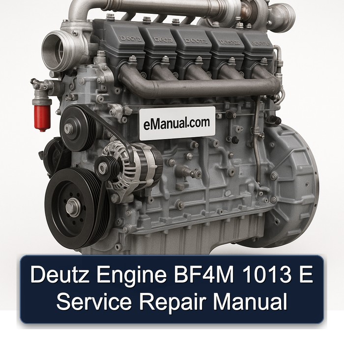 Deutz 1013 Engine BF4M E Service Repair Workshop Manual PDF