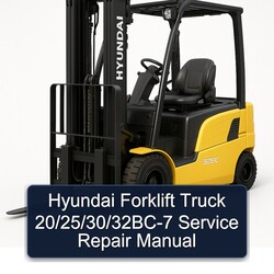 Hyundai Forklift Truck 20/25/30/32bc-7 Service Repair Workshop Manual PDF